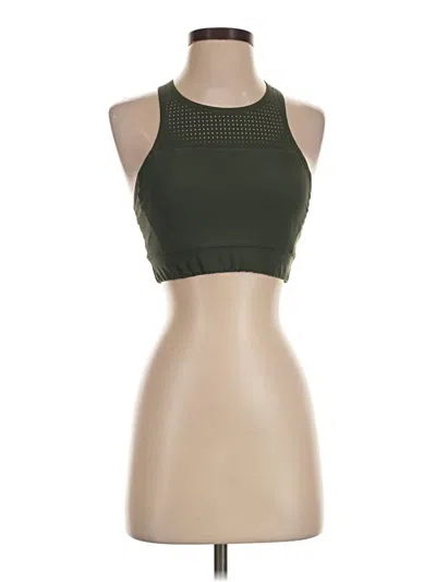 Pre-owned Athleta Tank Top Green Halter Neckline Tops