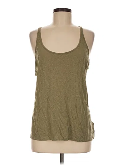 Pre-owned Athleta Tank Top Green Halter Neckline Tops