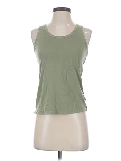 Pre-owned Athleta Tank Top Green Halter Neckline Tops