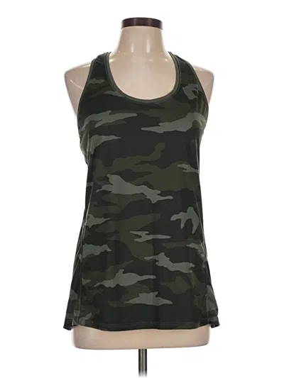 Pre-owned Athleta Tank Top Green Halter Neckline Tops