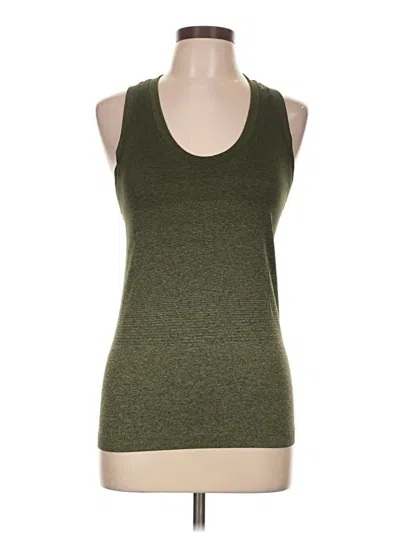 Pre-owned Athleta Tank Top Green Halter Neckline Tops