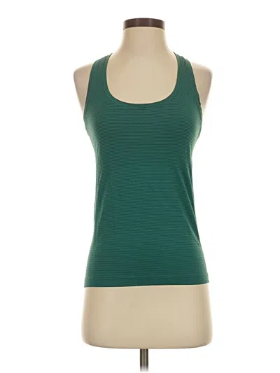 Pre-owned Athleta Tank Top Green Halter Neckline Tops