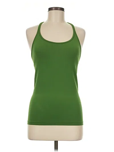 Pre-owned Athleta Tank Top Green Halter Neckline Tops