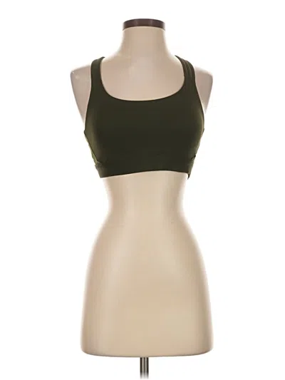 Pre-owned Athleta Tank Top Green Halter Neckline Tops
