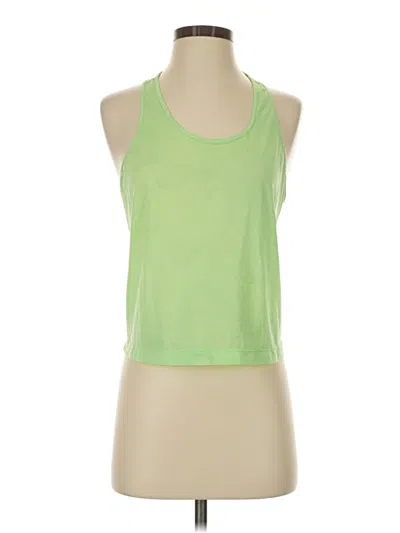 Pre-owned Athleta Tank Top Green Halter Neckline Tops