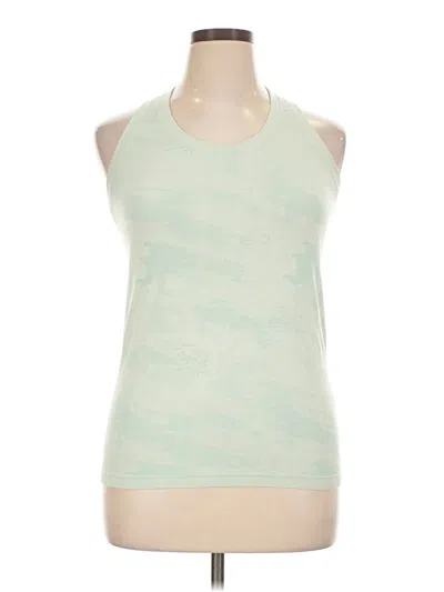 Pre-owned Athleta Tank Top Green Halter Neckline Tops