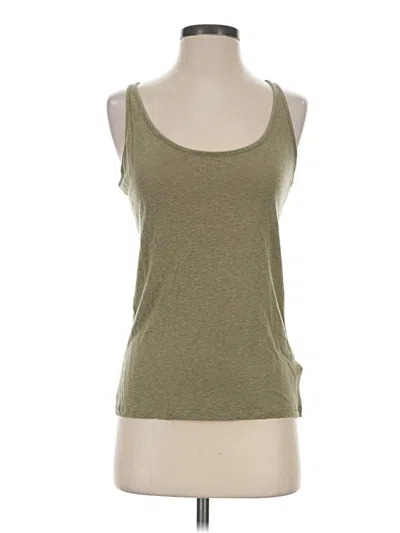 Pre-owned Athleta Tank Top Green Halter Neckline Tops