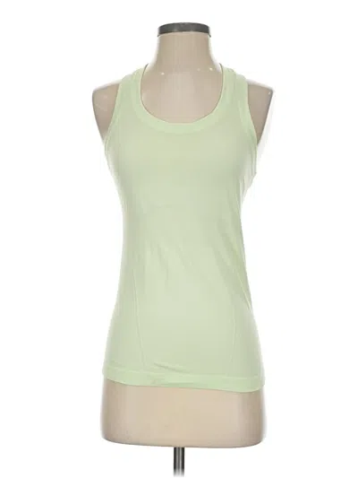 Athleta Tank Top Green Halter Neckline Tops In Pattern