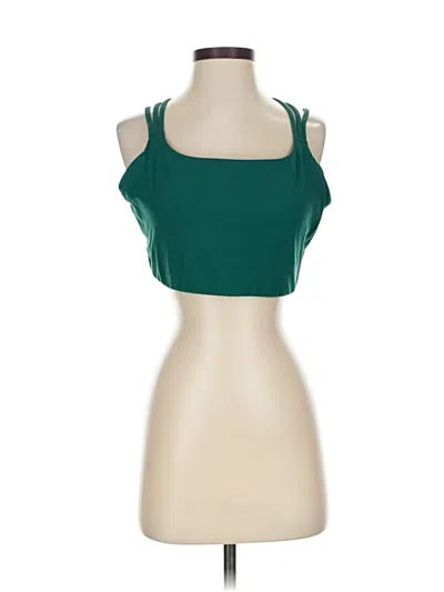 Pre-owned Athleta Tank Top Green Strapless Neckline Tops
