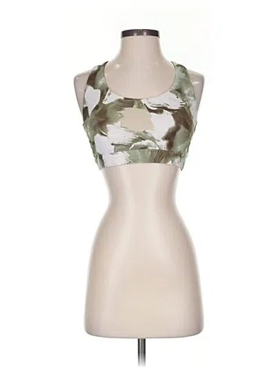 Pre-owned Athleta Tank Top Green Strapless Neckline Tops