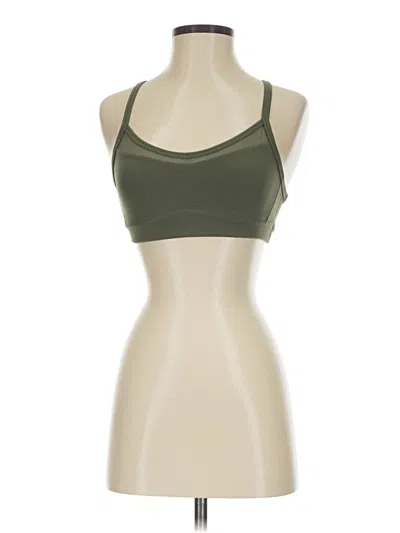 Pre-owned Athleta Tank Top Green Strapless Neckline Tops
