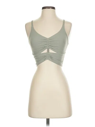 Pre-owned Athleta Tank Top Green Strapless Neckline Tops