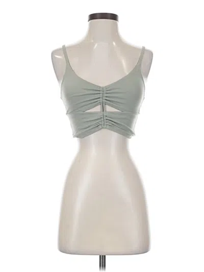 Pre-owned Athleta Tank Top Green Strapless Neckline Tops