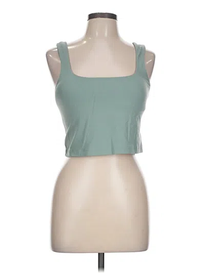 Pre-owned Athleta Tank Top Green Strapless Neckline Tops