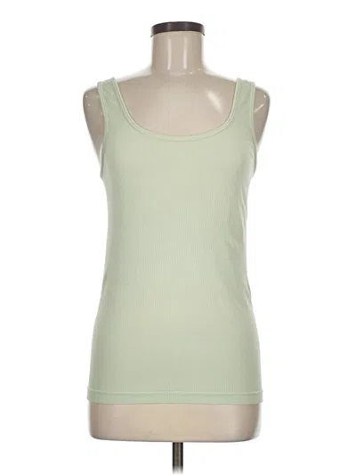 Pre-owned Athleta Tank Top Green Strapless Neckline Tops