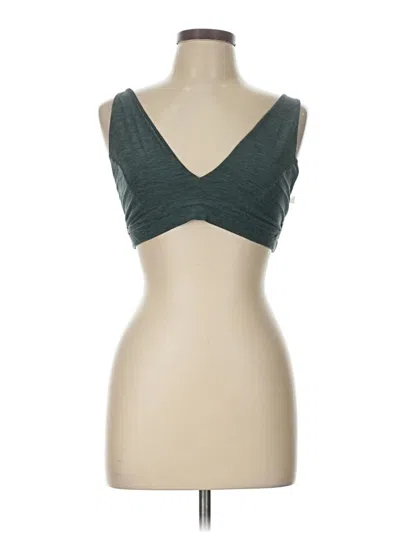 Pre-owned Athleta Tank Top Green Sweetheart Neckline Tops