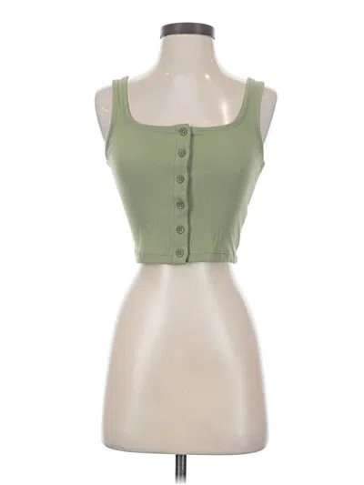 Pre-owned Athleta Tank Top Green Sweetheart Neckline Tops