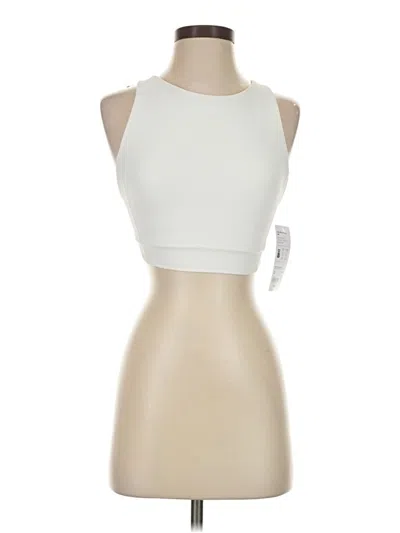 Pre-owned Athleta Tank Top Ivory Halter Neckline Tops
