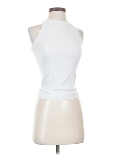 Pre-owned Athleta Tank Top Ivory Halter Neckline Tops