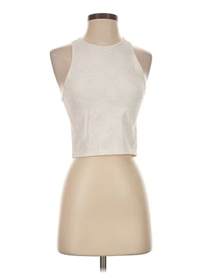 Pre-owned Athleta Tank Top Ivory Halter Neckline Tops