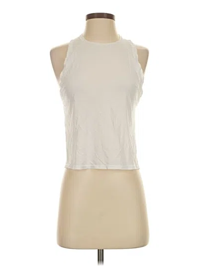 Pre-owned Athleta Tank Top Ivory Halter Neckline Tops