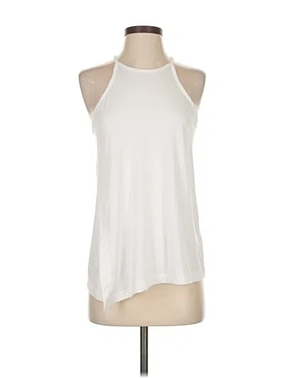 Pre-owned Athleta Tank Top Ivory Halter Neckline Tops In White