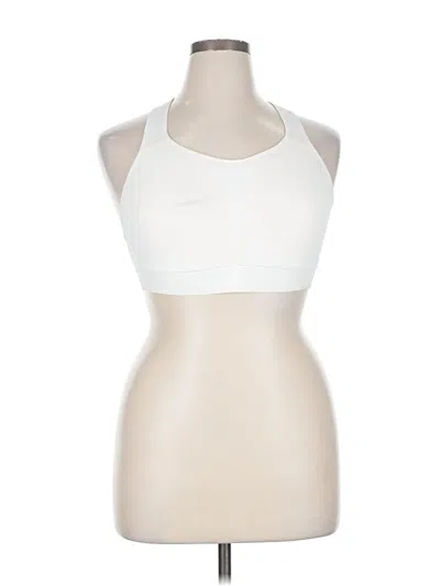 Pre-owned Athleta Tank Top Ivory Halter Neckline Tops In White