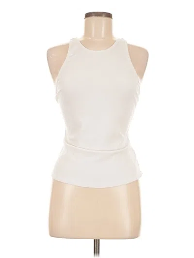 Pre-owned Athleta Tank Top Ivory Halter Neckline Tops In White