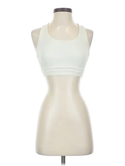 Pre-owned Athleta Tank Top Ivory Halter Neckline Tops In White