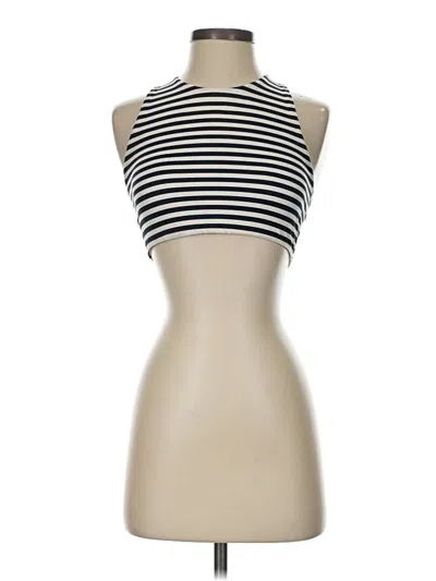 Pre-owned Athleta Tank Top Ivory Halter Neckline Tops In White