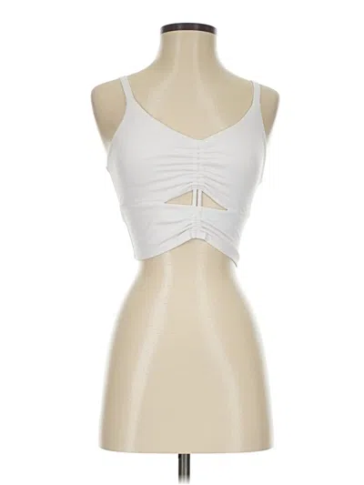 Pre-owned Athleta Tank Top Ivory Strapless Neckline Tops