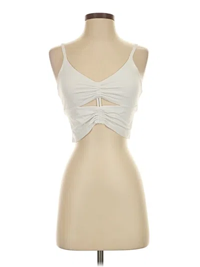 Pre-owned Athleta Tank Top Ivory Strapless Neckline Tops