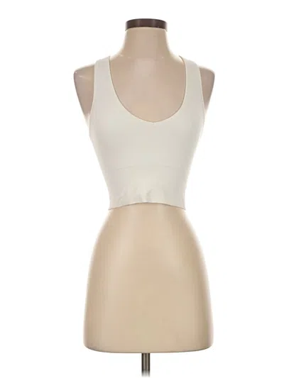 Pre-owned Athleta Tank Top Ivory Strapless Neckline Tops