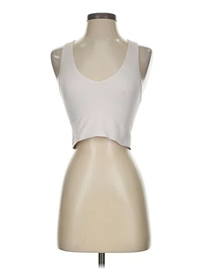 Pre-owned Athleta Tank Top Ivory Strapless Neckline Tops