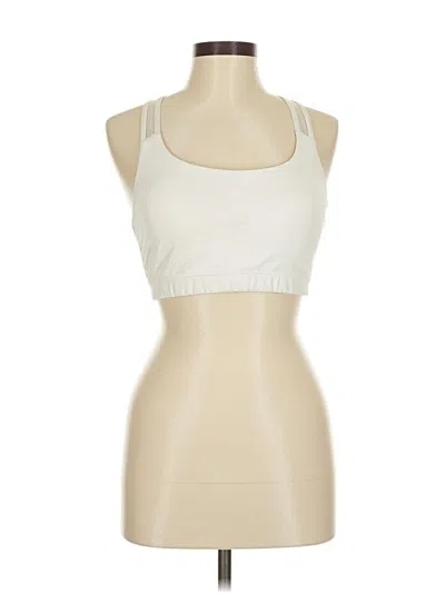 Pre-owned Athleta Tank Top Ivory Strapless Neckline Tops In White