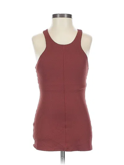 Pre-owned Athleta Tank Top Orange Halter Neckline Tops