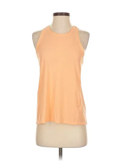Pre-owned Athleta Tank Top Orange Halter Neckline Tops