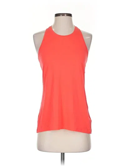 Pre-owned Athleta Tank Top Orange Halter Neckline Tops