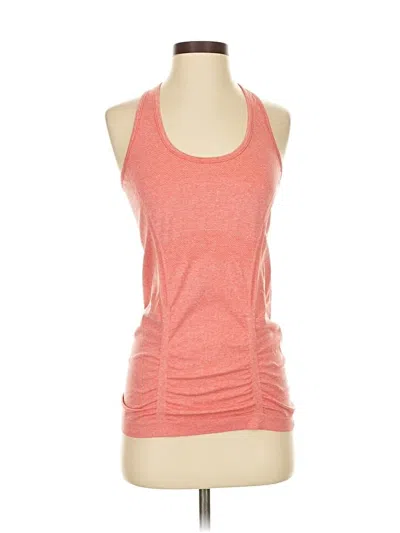 Pre-owned Athleta Tank Top Orange Halter Neckline Tops