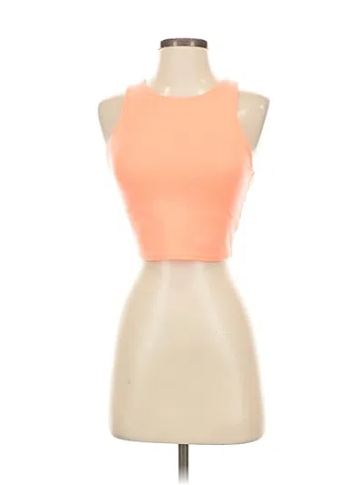 Pre-owned Athleta Tank Top Orange Halter Neckline Tops