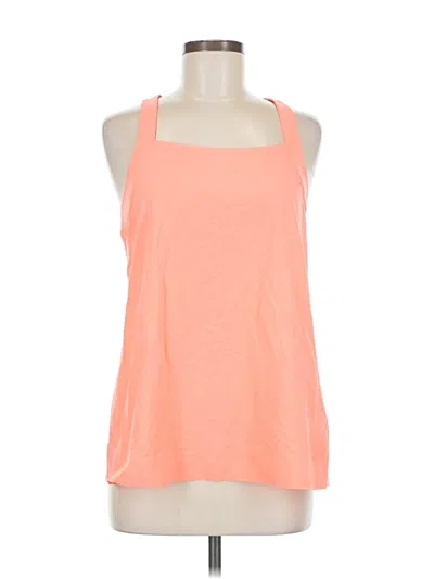 Pre-owned Athleta Tank Top Orange Halter Neckline Tops