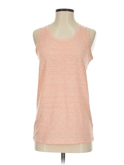 Pre-owned Athleta Tank Top Orange Halter Neckline Tops
