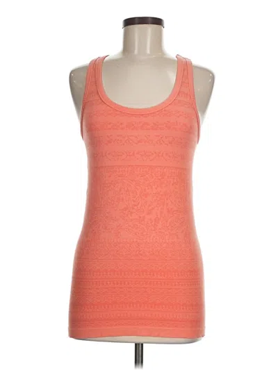 Pre-owned Athleta Tank Top Orange Halter Neckline Tops