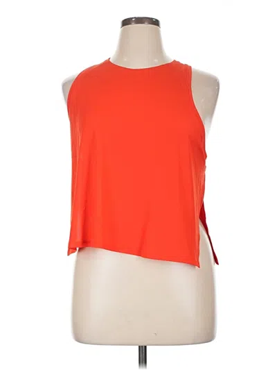 Pre-owned Athleta Tank Top Orange Halter Neckline Tops