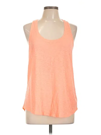 Pre-owned Athleta Tank Top Orange Halter Neckline Tops