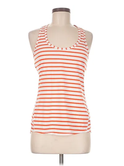 Pre-owned Athleta Tank Top Orange Halter Neckline Tops