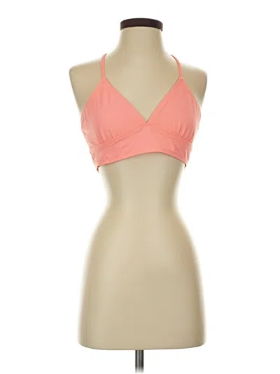 Pre-owned Athleta Tank Top Orange Halter Neckline Tops