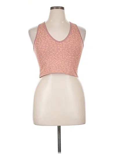 Pre-owned Athleta Tank Top Orange Halter Neckline Tops