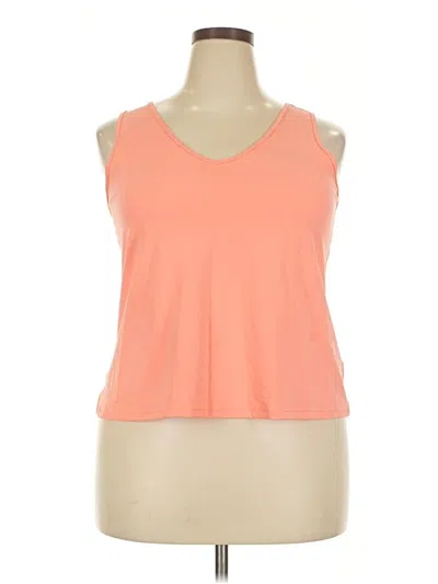Pre-owned Athleta Tank Top Orange Halter Neckline Tops