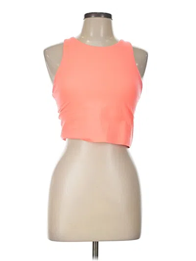 Pre-owned Athleta Tank Top Orange Halter Neckline Tops